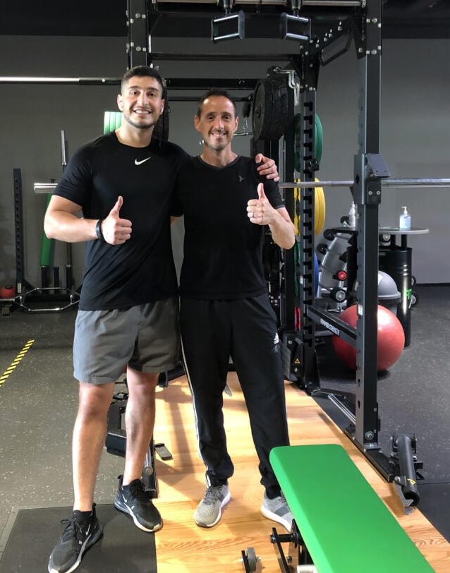 Ahmet mit Coach Garcia