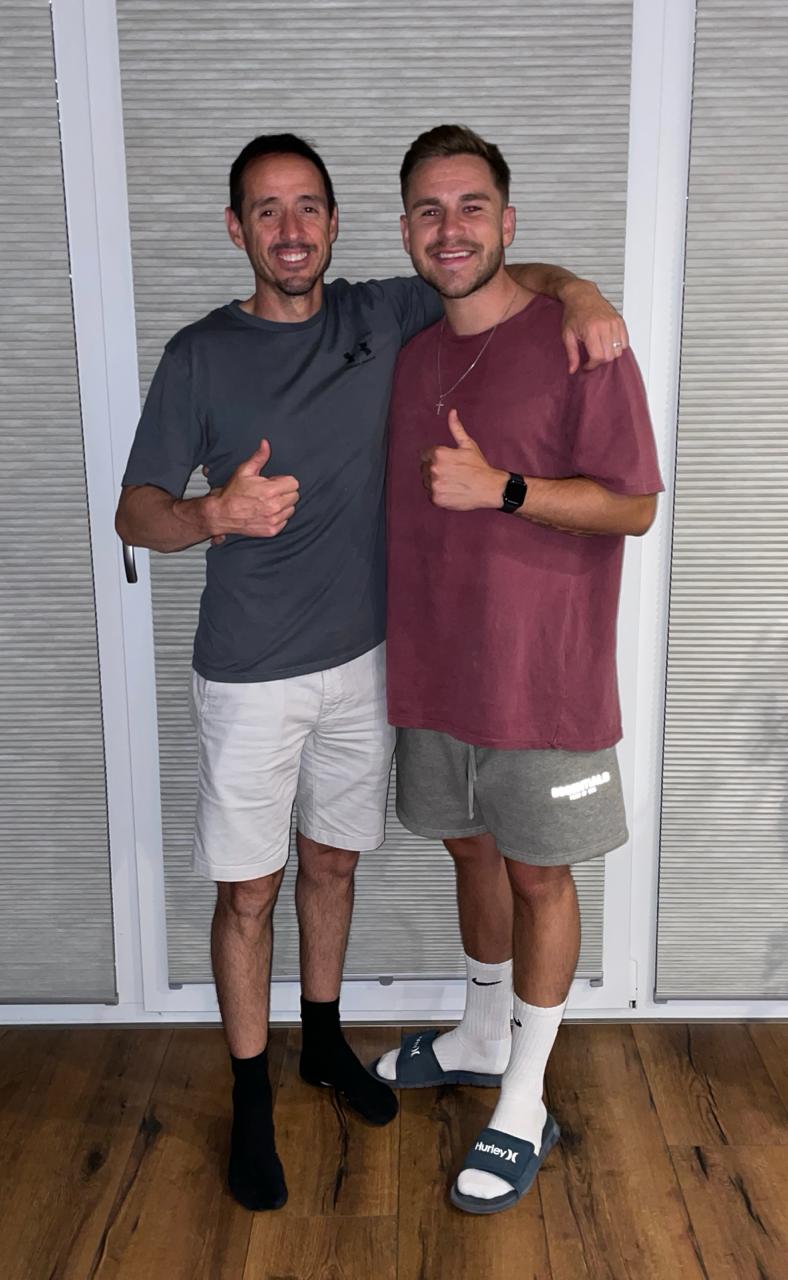 Patrick S. mit Coach Garcia